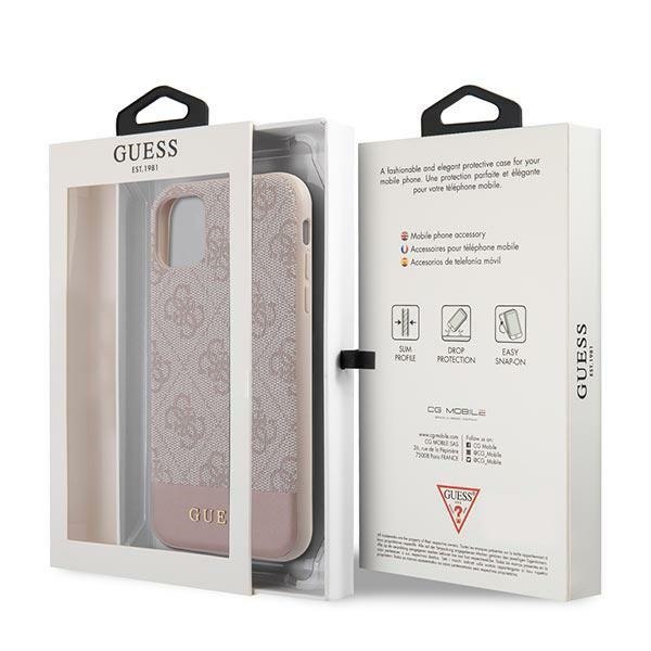 Guess GUHCN61G4GLPI iPhone 11 / Xr 6,1" różowy/pink hard case